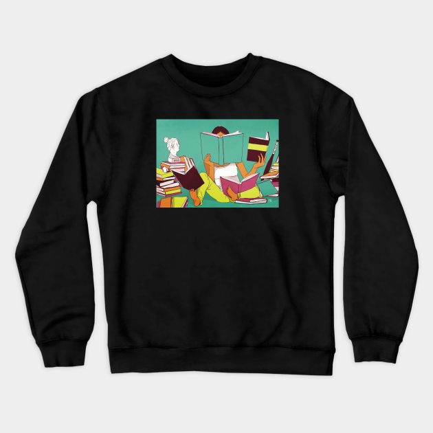 The Reader Crewneck Sweatshirt by mhirshon